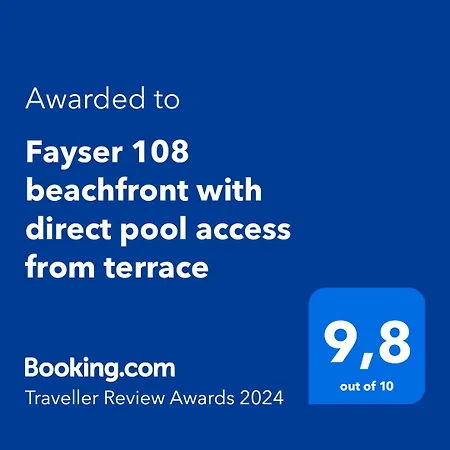 アパート Fayser 108 Beachfront With Direct Pool Access From Terrace *